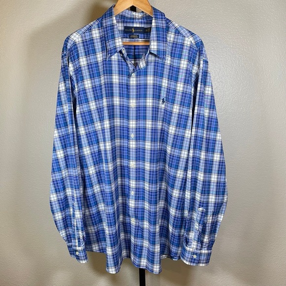 Ralph Lauren Men's XXL Performance Button Down Shirt Classic Fit Long Sleeve 2XL - Picture 1 of 5